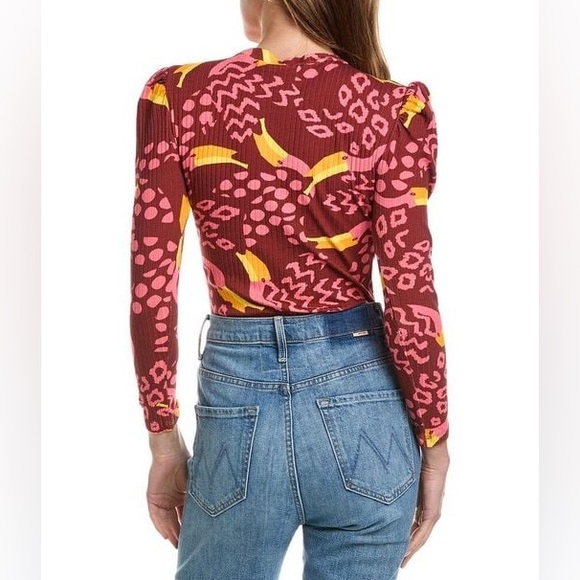 FARM Rio Toucanissimo Long Sleeve Stretch Cotton Body Suit - Picture 3 of 5